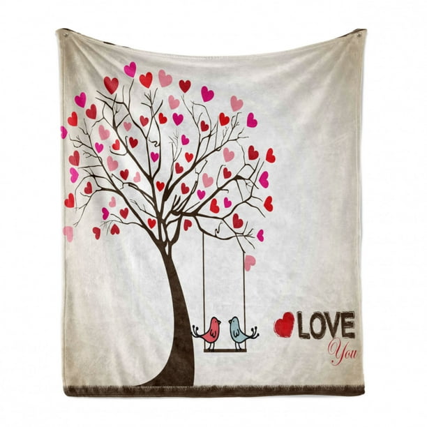 Cozy Plush for Indoor and Outdoor Use Pattern with Flying Birds Carrying Heart Branches Love Valentines Day Inspired Print 70 x 90 Ambesonne Birds Soft Flannel Fleece Throw Blanket Multicolor Cozy Plush for Indoor and Outdoor Use Pattern with Flying Birds Carrying Heart Branches Love Valentines Day Inspired Print 70 x 90 Ambesonne Birds Soft Flannel Fleece Throw Blanket Multicolor
